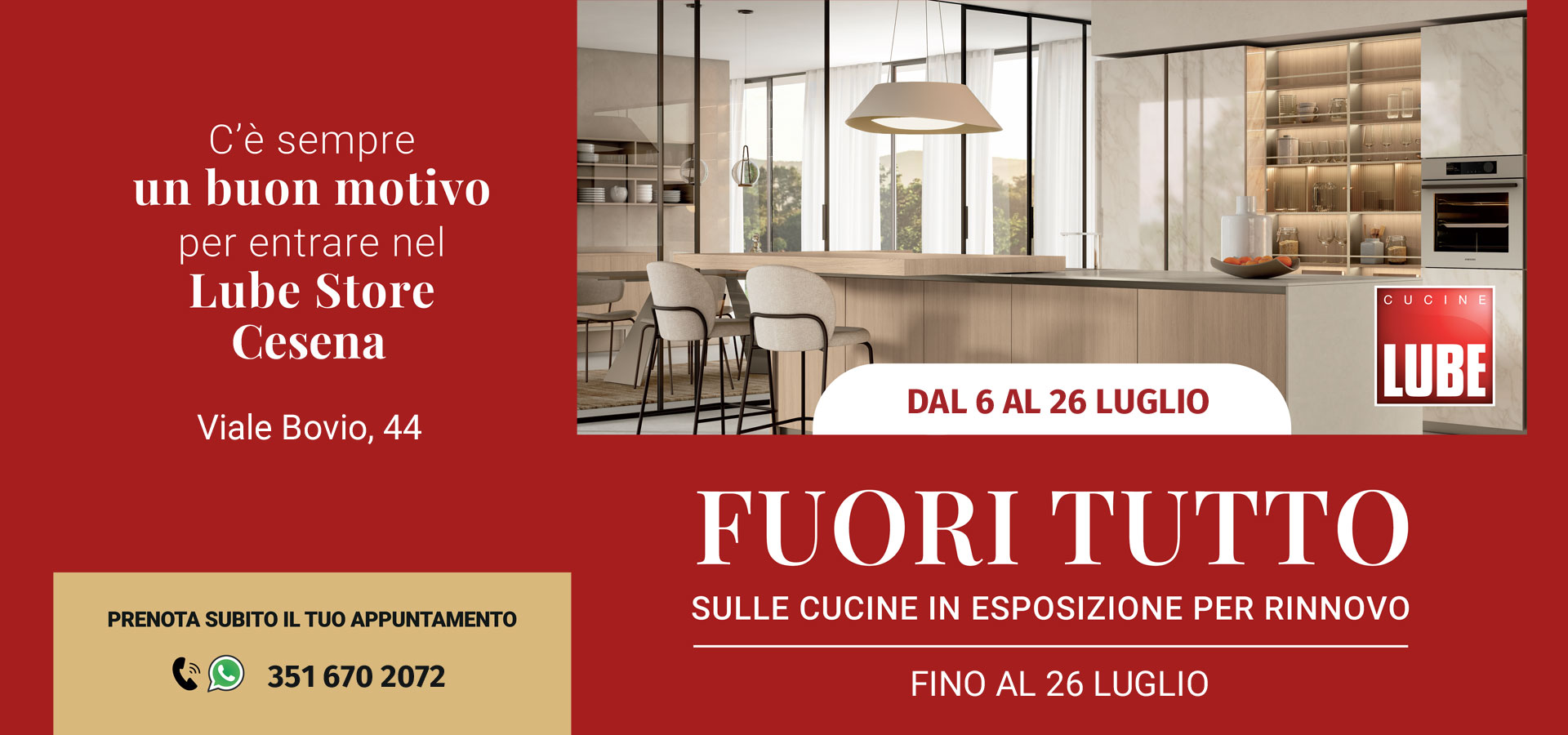 LUBE CESENA fuoritutto luglio 2026